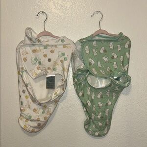 Baby Swaddle Set with Animal Print
